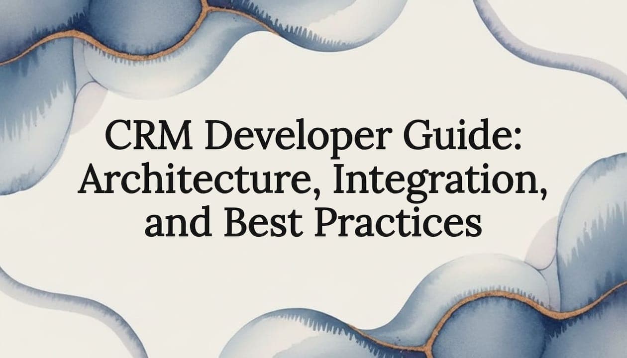 CRM Developer Guide: Architecture, Integration, and Best Practices
