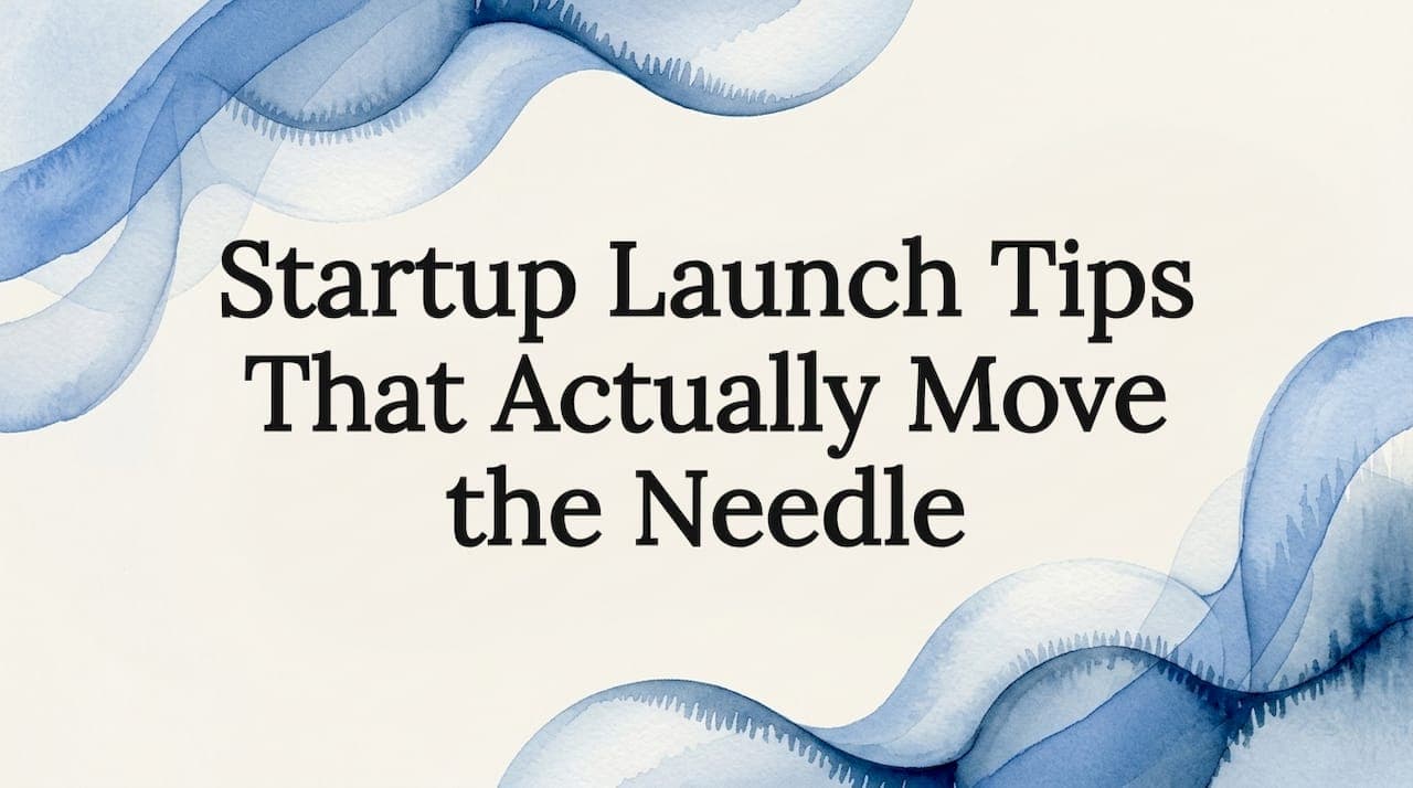 Startup Launch Tips That Actually Move the Needle