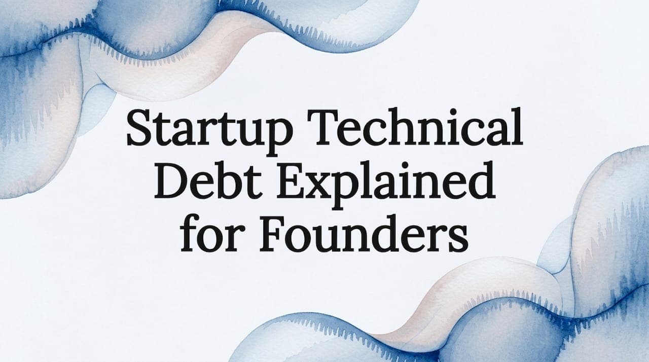 Startup Technical Debt Explained for Founders