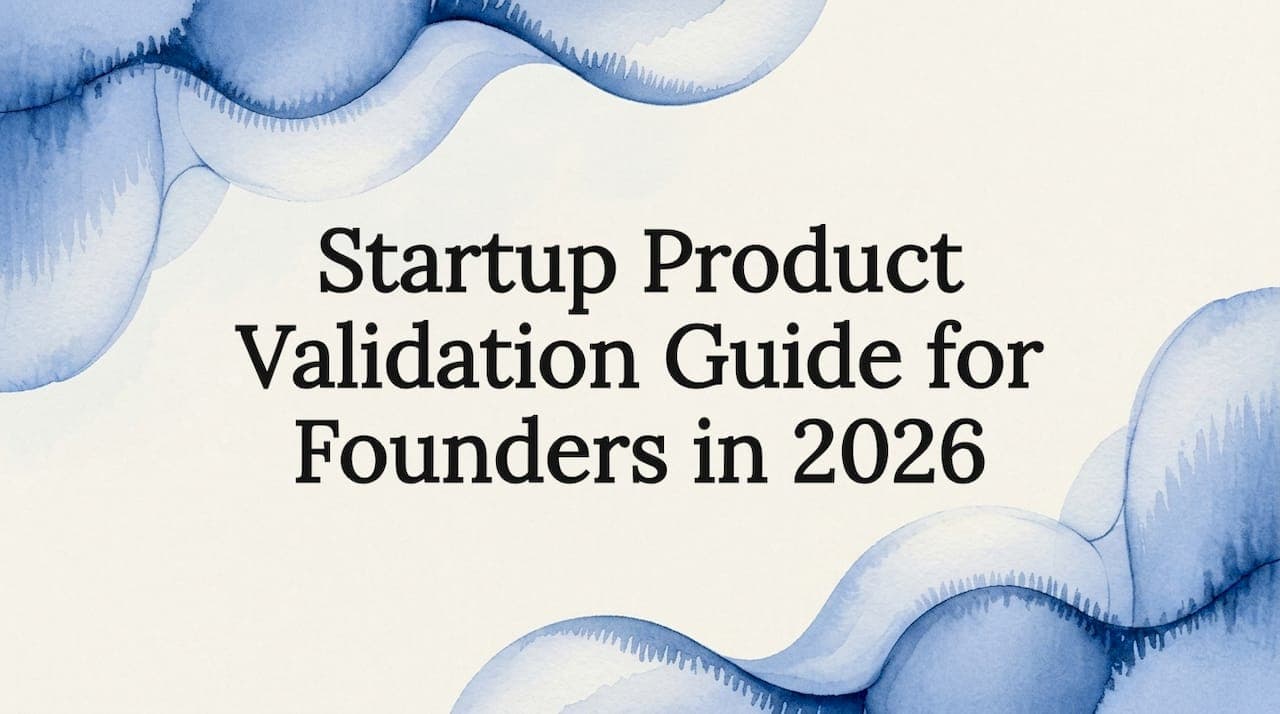 Startup Product Validation Guide for Founders in 2026