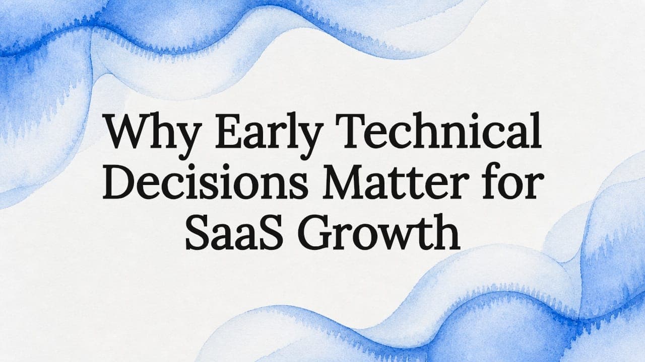 Why Early Technical Decisions Matter for SaaS Growth