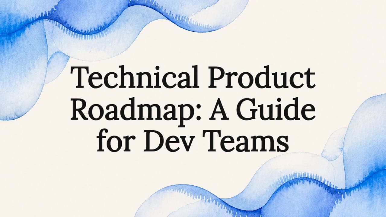 Technical Product Roadmap: A Guide for Dev Teams