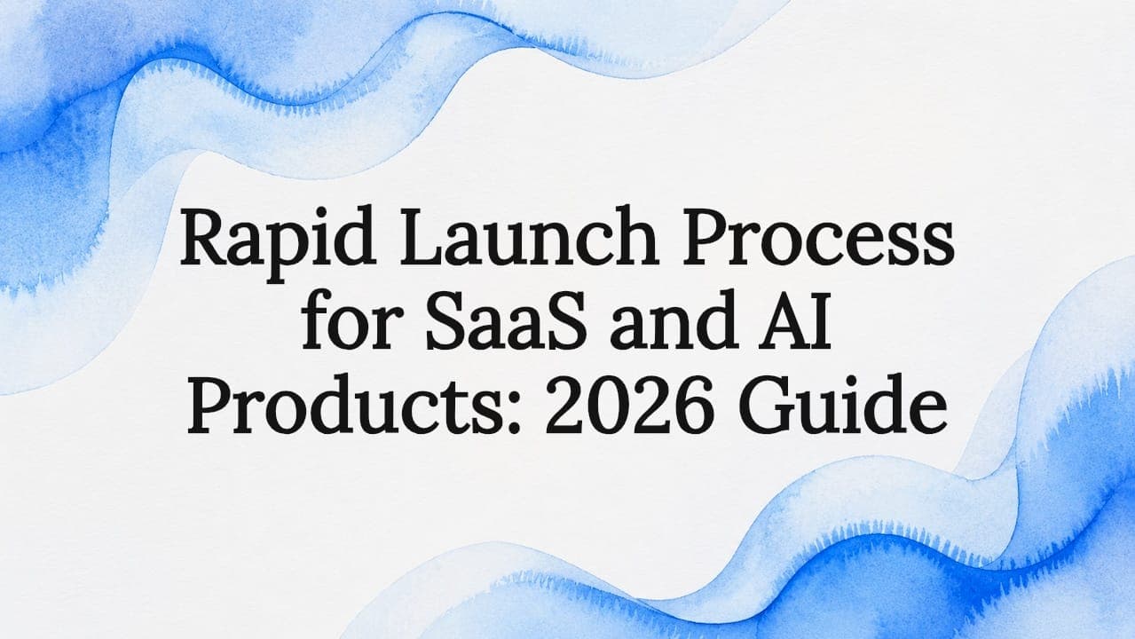 Rapid Launch Process for SaaS and AI Products: 2026 Guide
