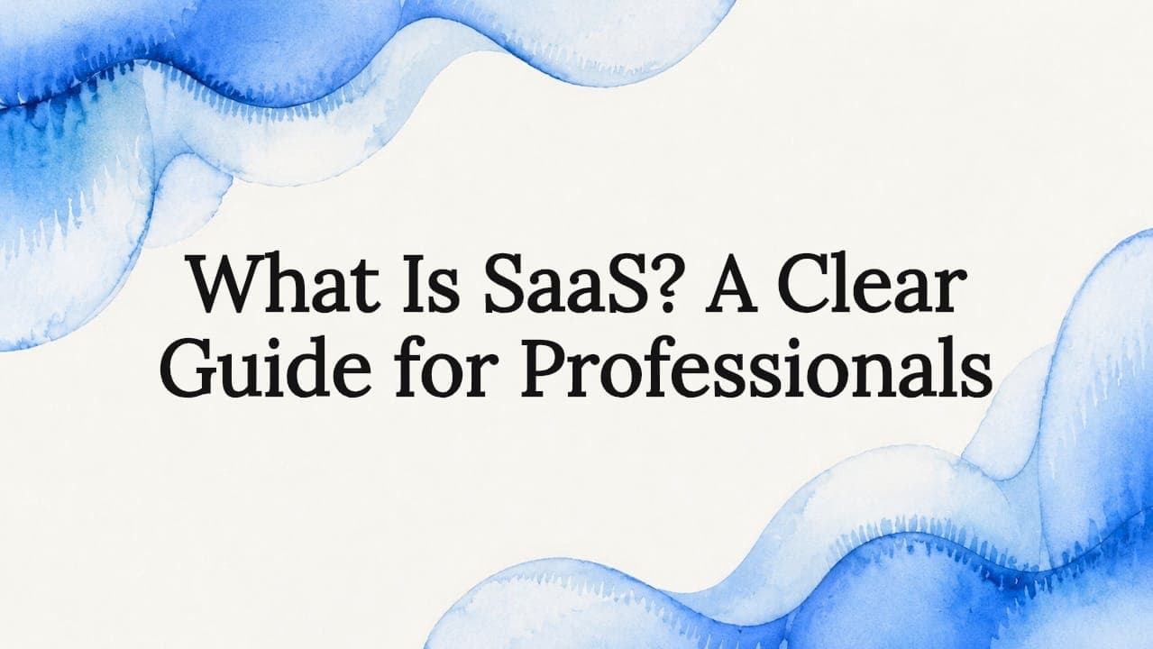 What Is SaaS? A Clear Guide for Professionals