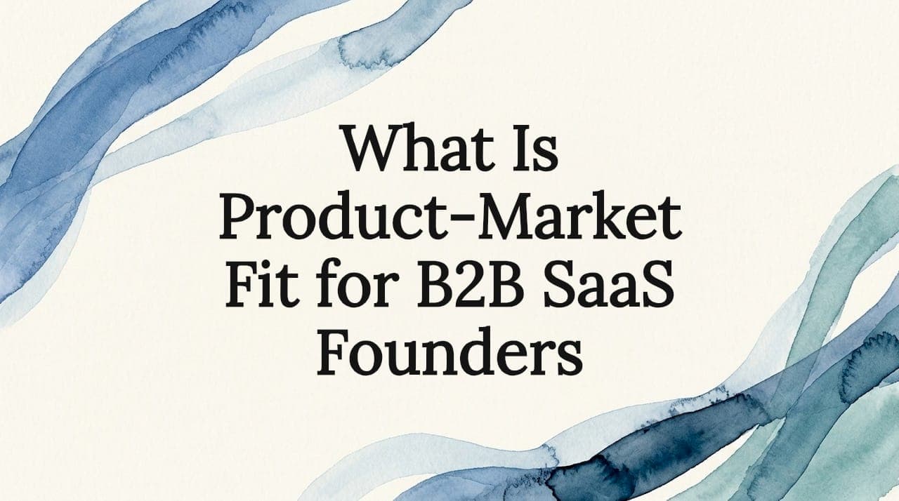 What Is Product-Market Fit for B2B SaaS Founders