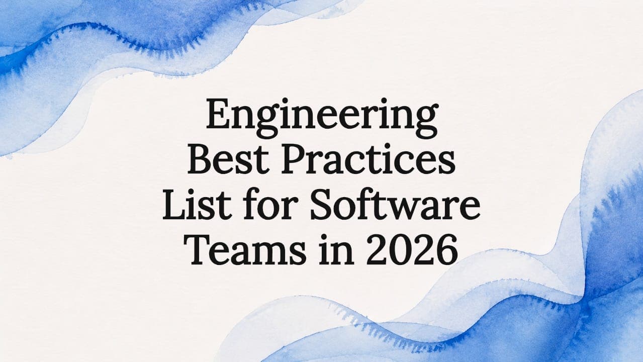 Engineering Best Practices List for Software Teams in 2026