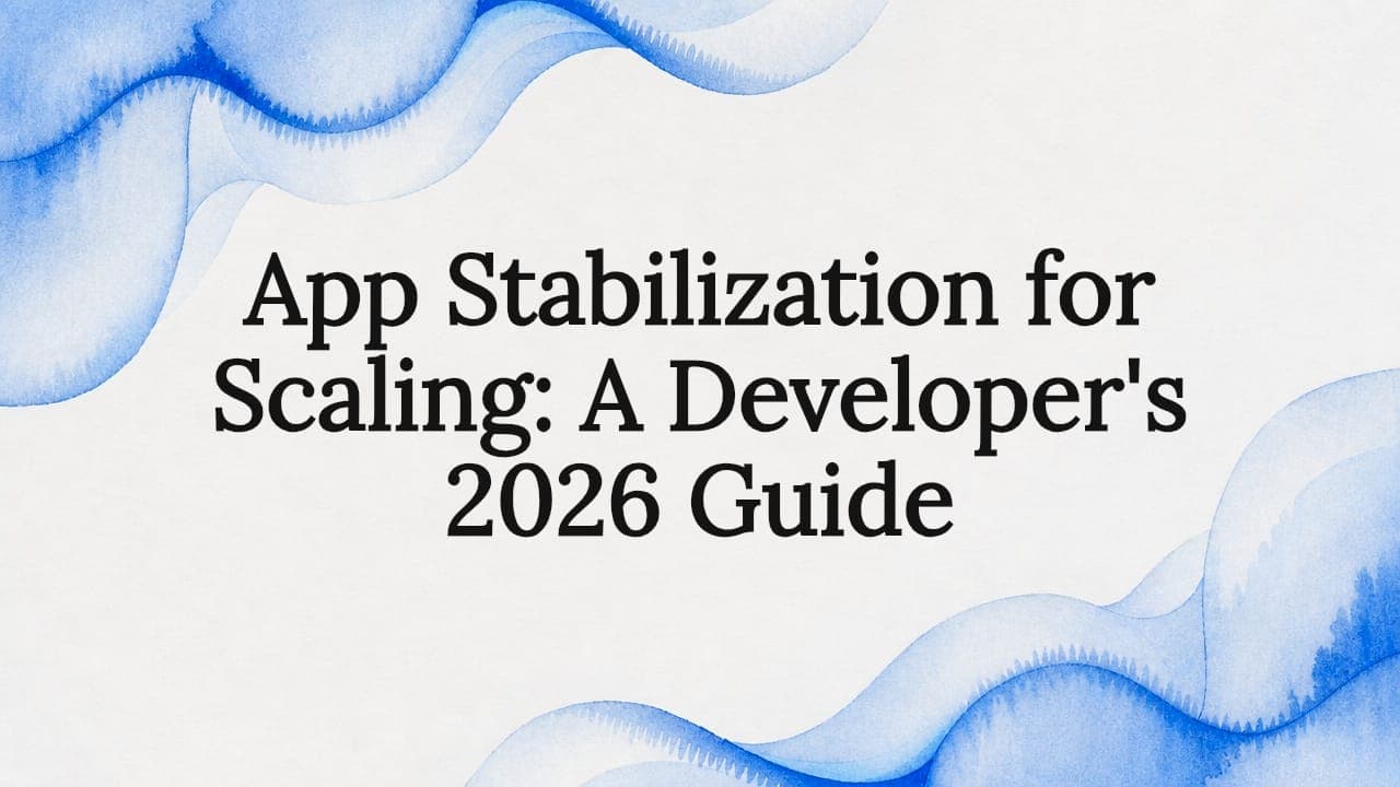 App Stabilization for Scaling: A Developer's 2026 Guide