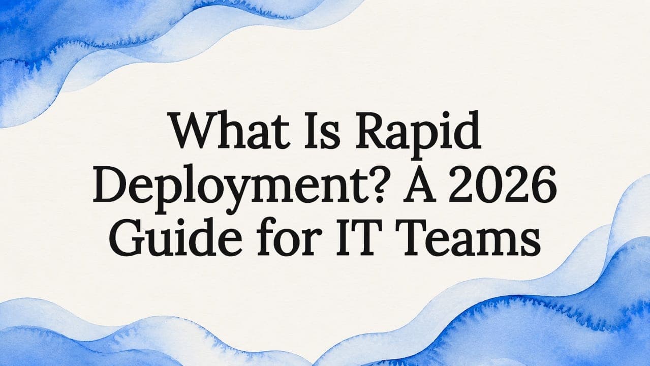 What Is Rapid Deployment? A 2026 Guide for IT Teams