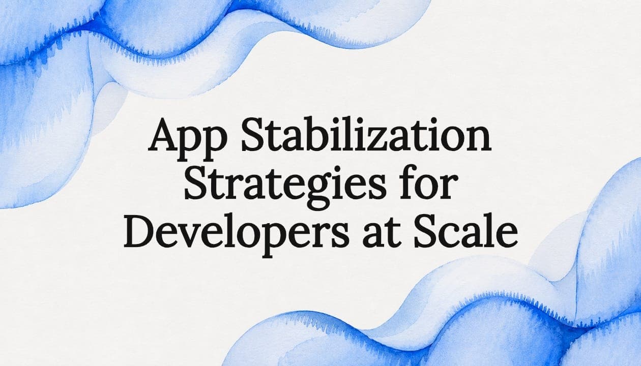 App Stabilization Strategies for Developers at Scale
