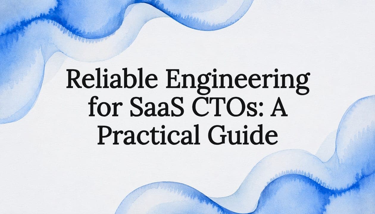 Reliable Engineering for SaaS CTOs: A Practical Guide
