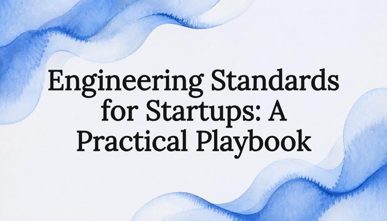 Engineering Standards for Startups: A Practical Playbook