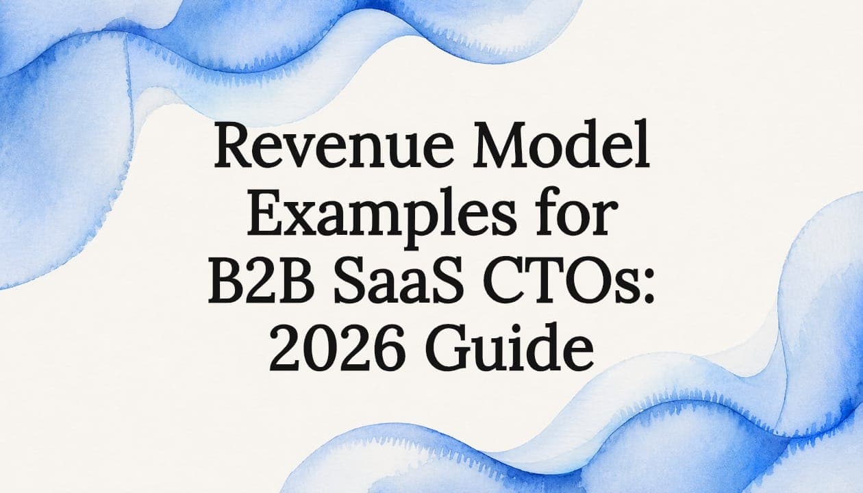 Revenue Model Examples for B2B SaaS CTOs: 2026 Guide