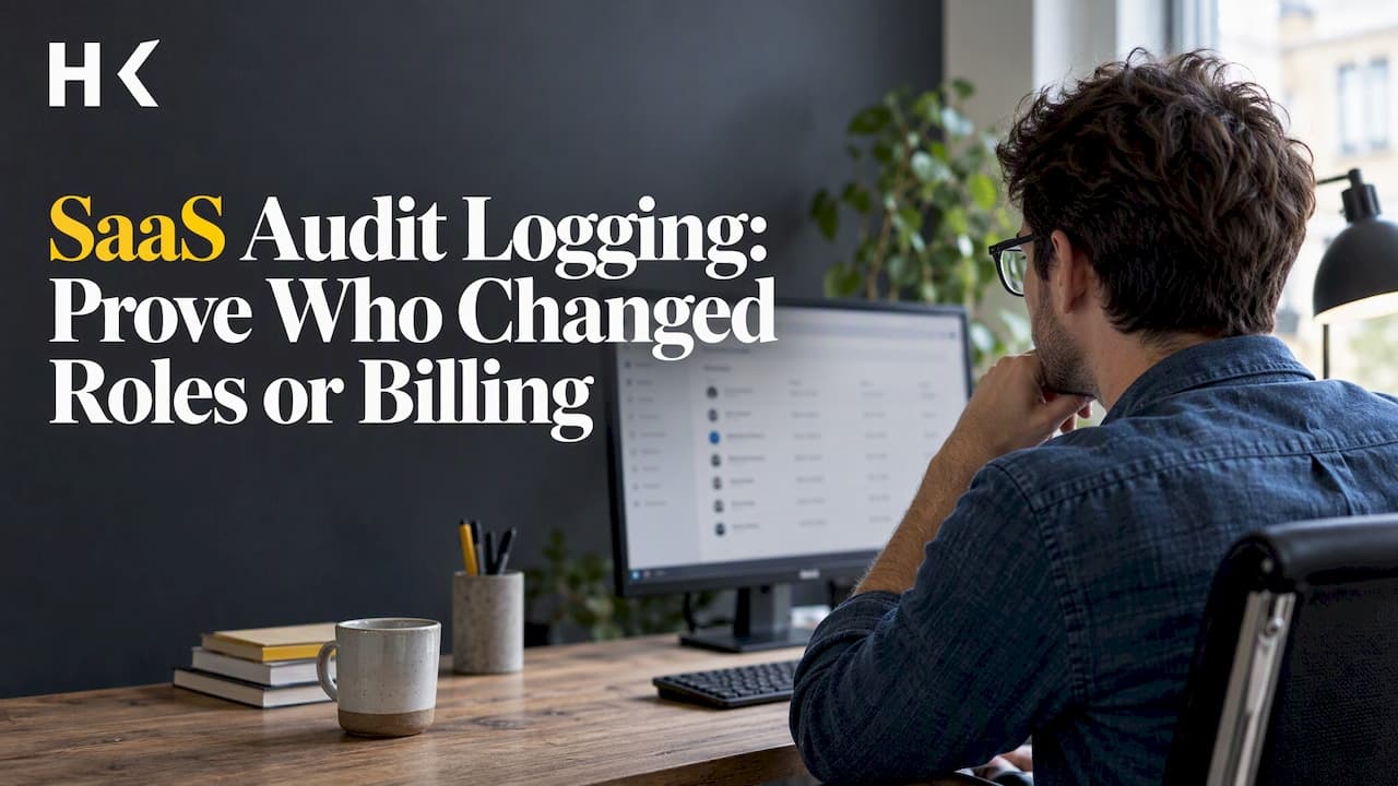 SaaS Audit Logging: Prove Who Changed Roles or Billing