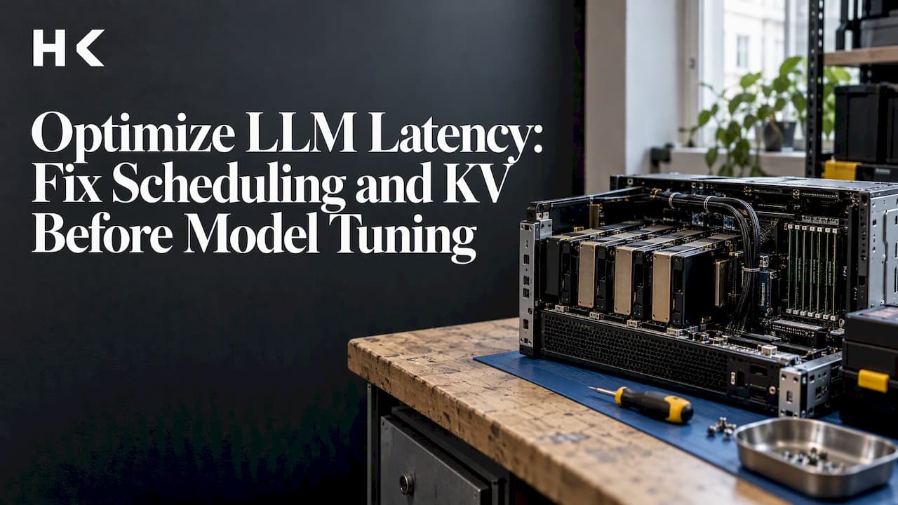 Optimize LLM Latency: Fix Scheduling and KV Before Model Tuning