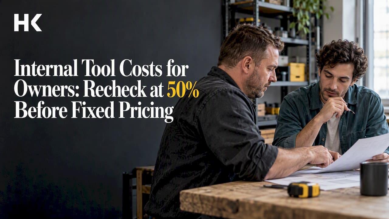 Internal Tool Costs for Owners: Recheck at 50% Before Fixed Pricing