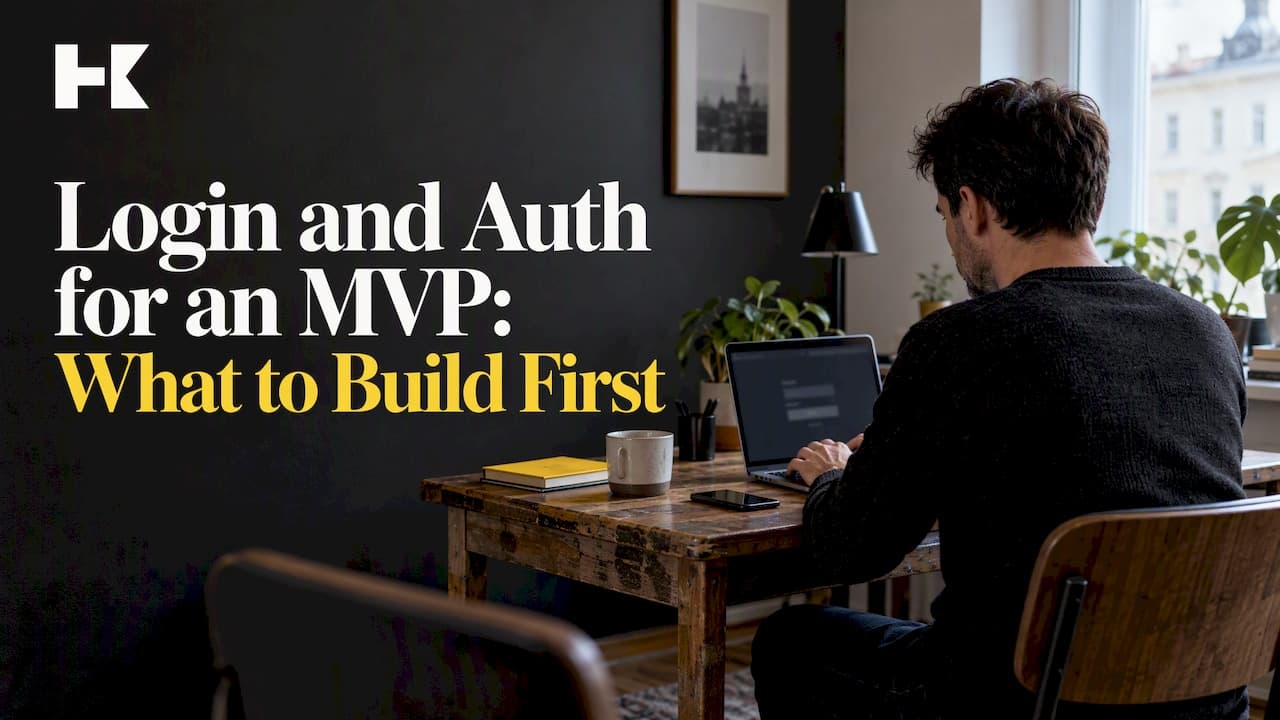 Login and Auth for an MVP: What to Build First