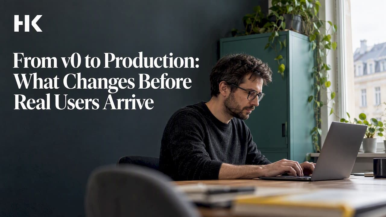 From v0 to Production: What Changes Before Real Users Arrive
