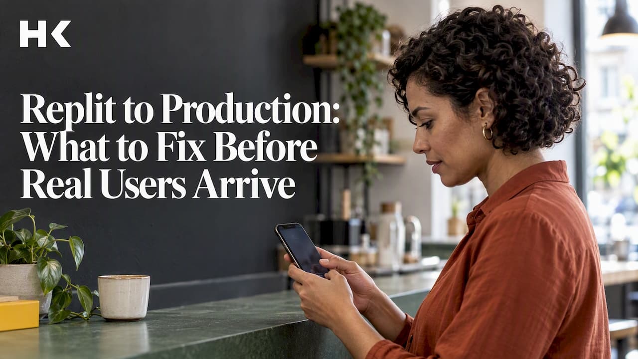 Replit to Production: What to Fix Before Real Users Arrive